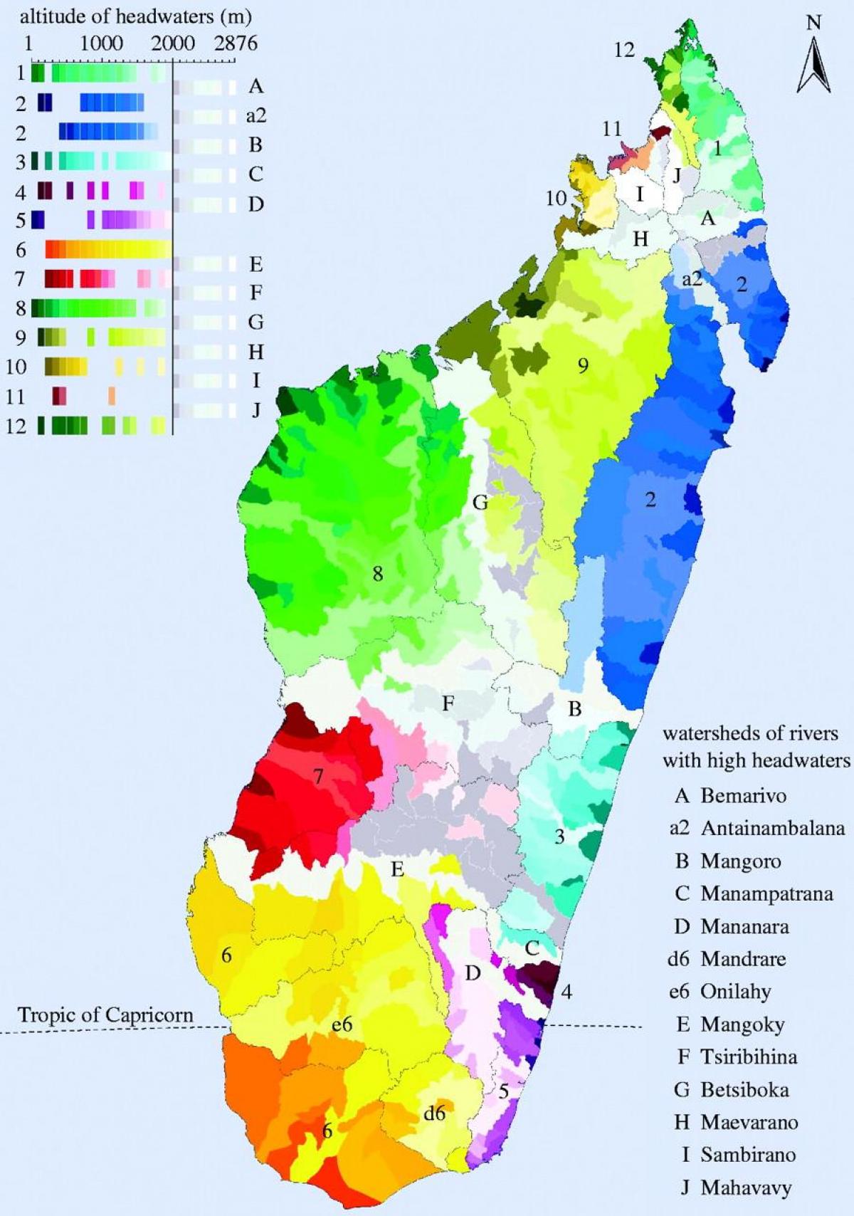 карта Мадагаскар клима