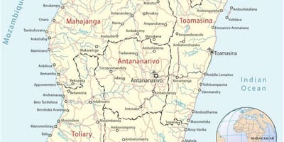 Мапа аеродрома са Мадагаскара