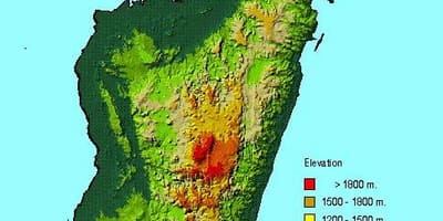 Карте географије Мадагаскар 