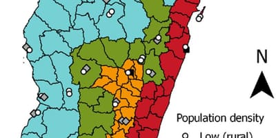 Маларија Мадагаскара мапи