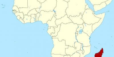 Мадагаскар на мапи Африке