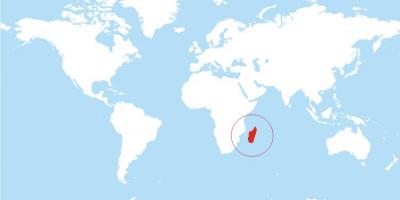 Мапа локације Мадагаскар на свет
