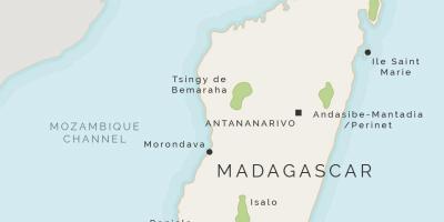 Карта са Мадагаскара и оближњих острва